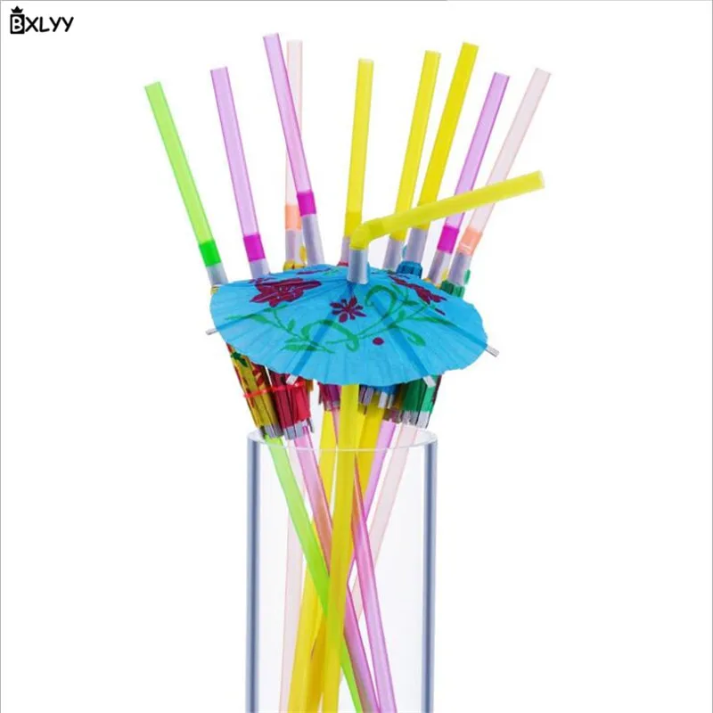 Соломинки для творчества ручной работы bxlyy50 шт флуоресцентный бумажный зонт