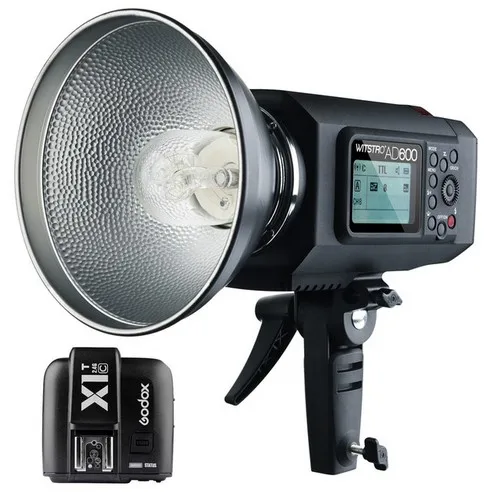 Godox Wistro AD600 TTL 600Ws GN87 HSS 1/8000S Flash Light w/ 2.4G X System 8700mAh Li-on Battery for Canon Nikon DSLR Cameras
