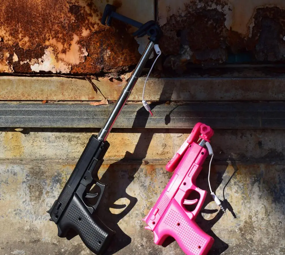 Новый дизайн пистолет селфи монопод камера мини палка Универсальный Выдвижной