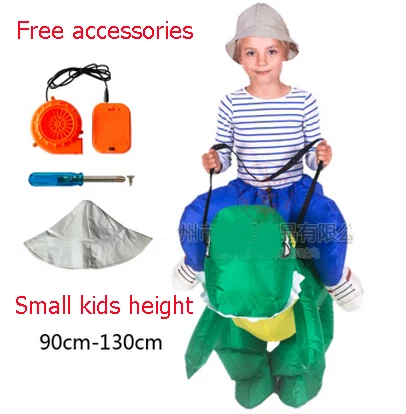 Взрослый Детский веер Дракон T Rex Dino Rider Пурим Костюм на карнавал или Хэллоуин