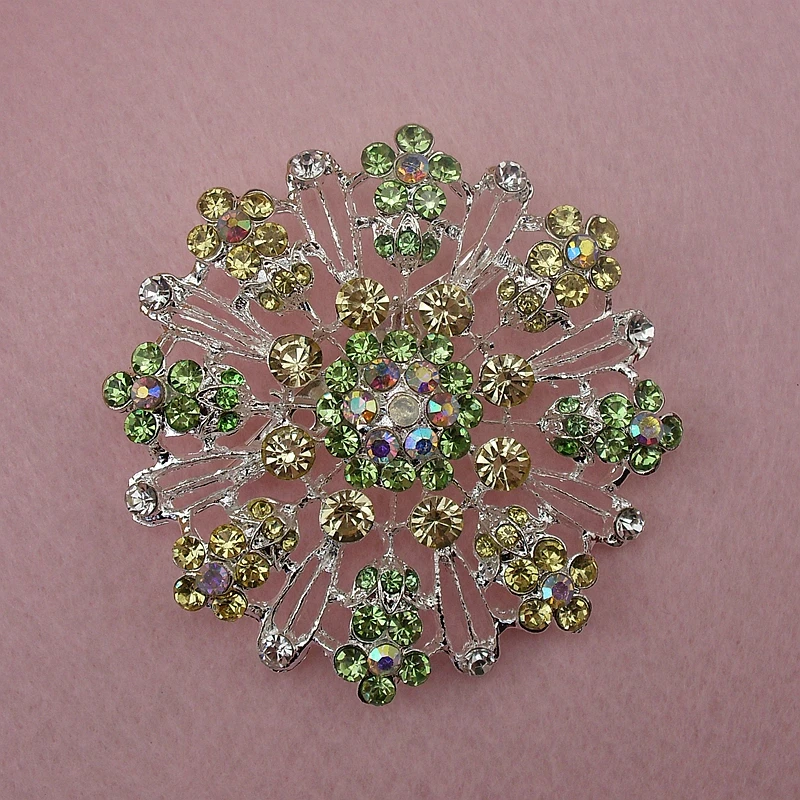 Модный зимний разноцветный хрусталь свадебная брошь подружки невесты с