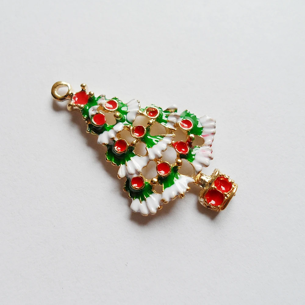 Модные подвесные компоненты из сплава для рождественской елки 2020 романтические