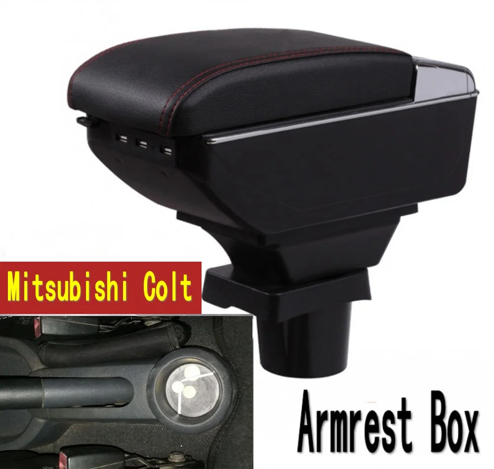 Для mitsubishi colt подлокотник коробка зарядка через usb увеличивает двухслойный