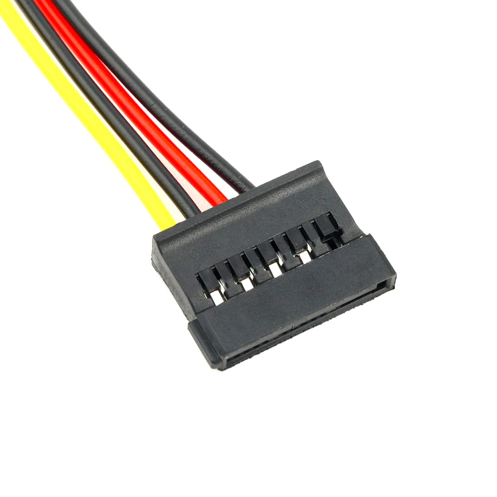 Новое поступление 4 контактный адаптер питания IDE Molex на 2 х 15 последовательный ATA