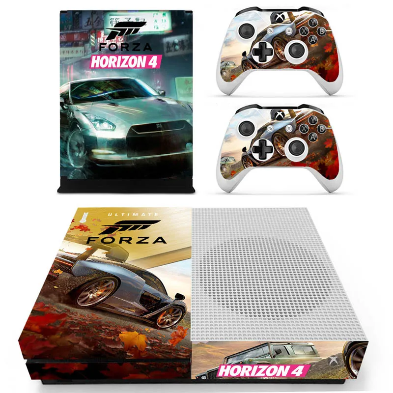Forza Horizon 4 Vinly наклеивающиеся Переводные картинки для детей xbox One S консоль с двумя беспроводными контроллерами кожи - Цвет: S-1468