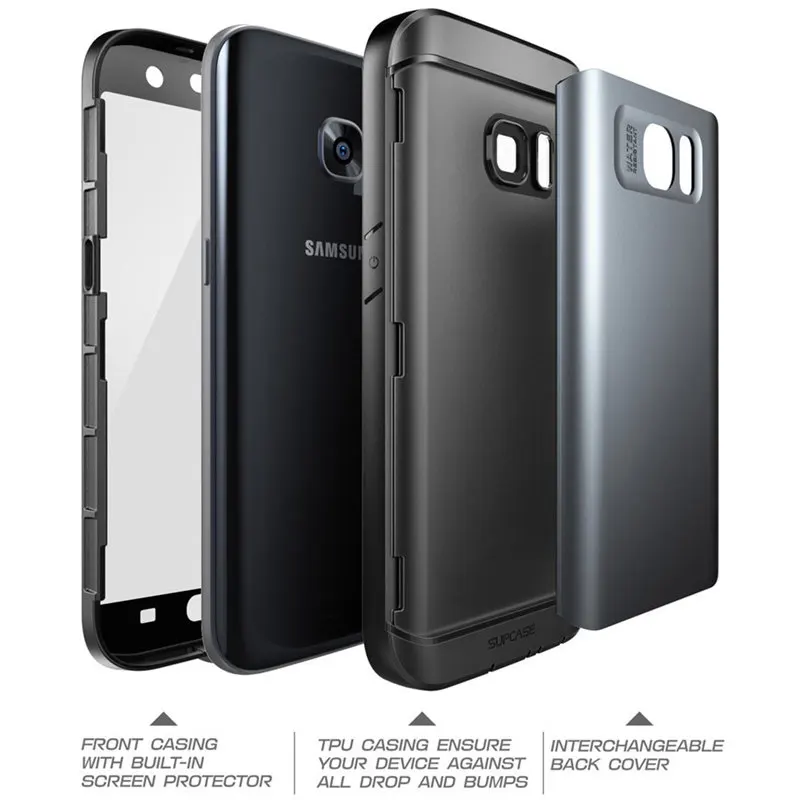SUPCASE для Samsung Galaxy S7 чехол водостойкий полный корпус прочный Чехол со встроенным