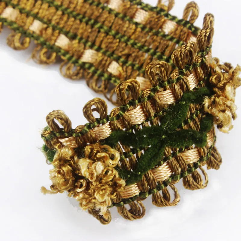 Плетеная лента для аппликации кружевная ткань отделка вышивка мотив тесемка