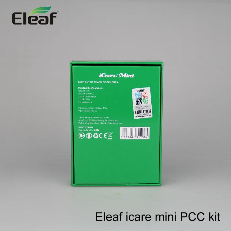Оригинальный Eleaf iCare Mini PCC стартовый набор 1 3 мл емкость жидкости 320 мАч с новой IC