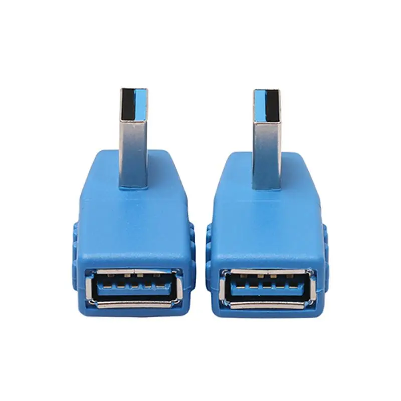 IG-2-Pack Супер Скоростной USB 3 0 Вертикальный левый угол и правый адаптер папа к