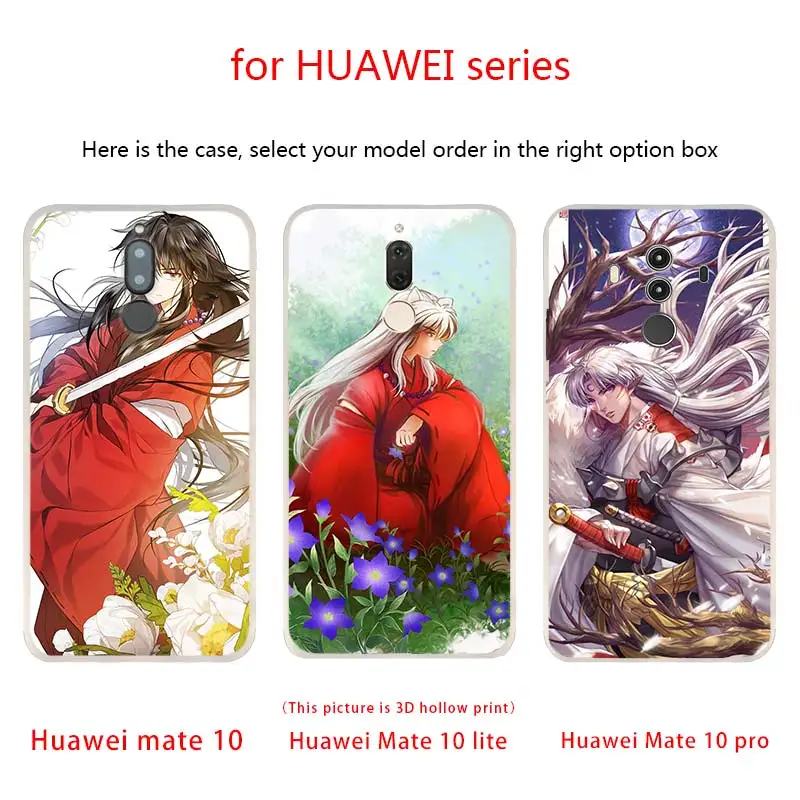 Чехлы для телефонов Inuyasha из японского аниме kagome Huawei Mate 30 20 10 Lite Pro мягкий