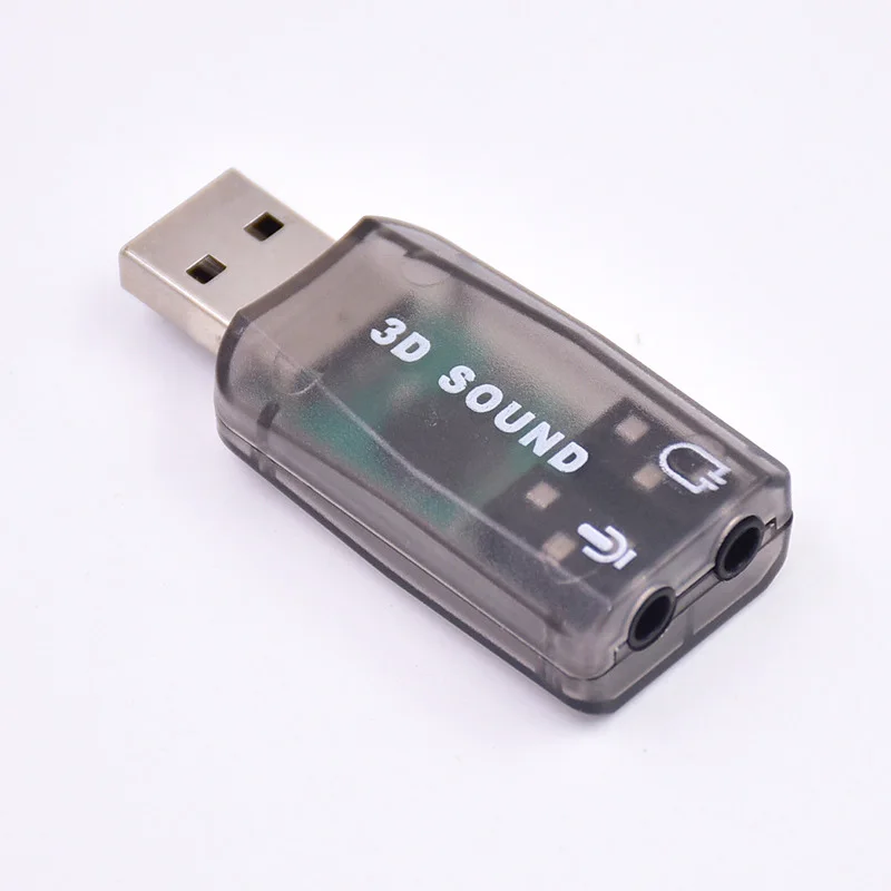 Виртуальная звуковая карта 5 1 USB внешний Звуковой адаптер usb к разъему 3 мм