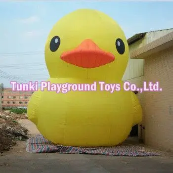 

3 Meters inflatable cartoon characters inflatable yellow duck for sale