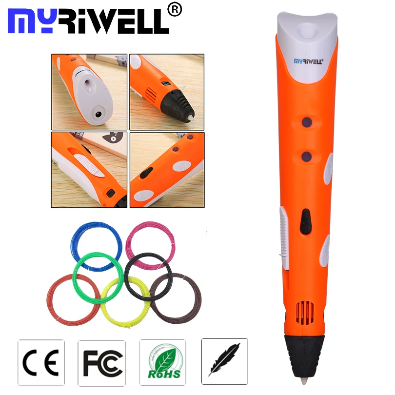 Myriwell 3d Ручка ручки мм 1 75 abs/pla нити doodle ручка лучший подарок для детей Рисунок pen
