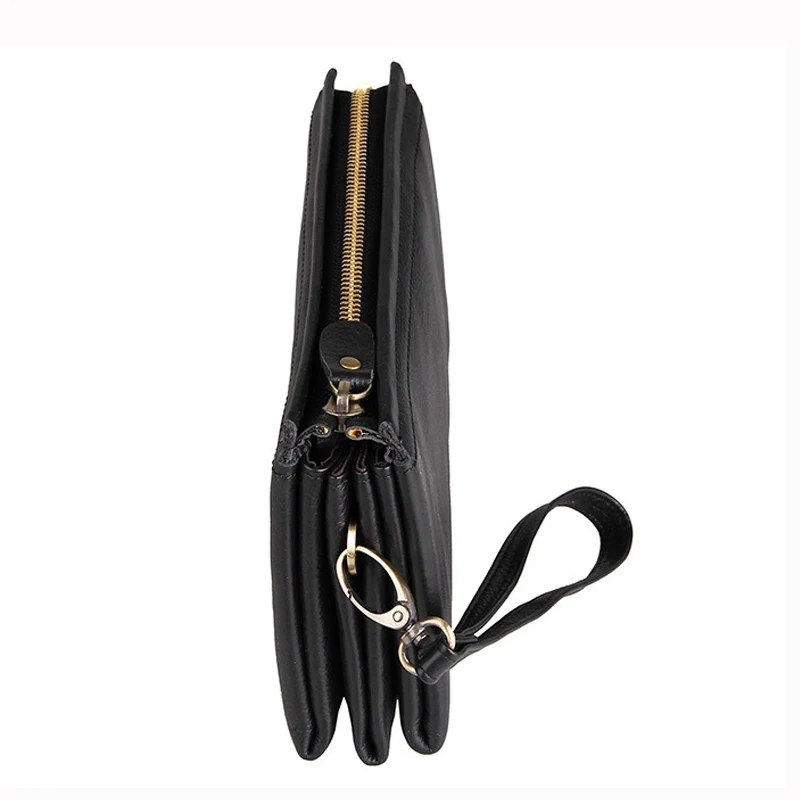JIULINZipper мужской кошелек длинный натуральная кожа кошельки клатч сумка кожаный