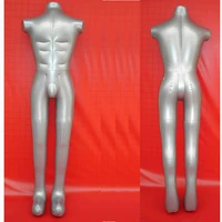 new arrival high level unbreakable plastic male mannequin torso inflatable for swimweart shirtwigs display
