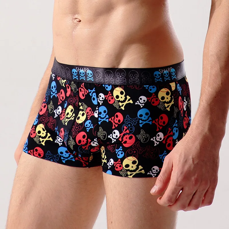 Для мужчин боксер шелковое нижнее белье Соблазнительные мужские трусы боксеры