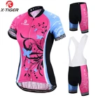 X-Tiger Женская одежда для велоспорта, анти-УФ, дышащая, MTB, одежда для велоспорта, женская одежда для гоночного велосипеда, костюм для велоспорта