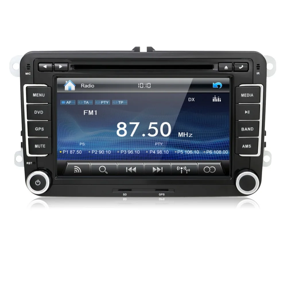 7 дюймов 2 Din мультимедиальный автомобильный DVD gps навигатор для VW GOLF 6 Новый Polo