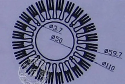 Светодиодный радиатор для подсолнечника 2 шт. 50 Вт высокая мощность 110*50*30 мм 110*50*50