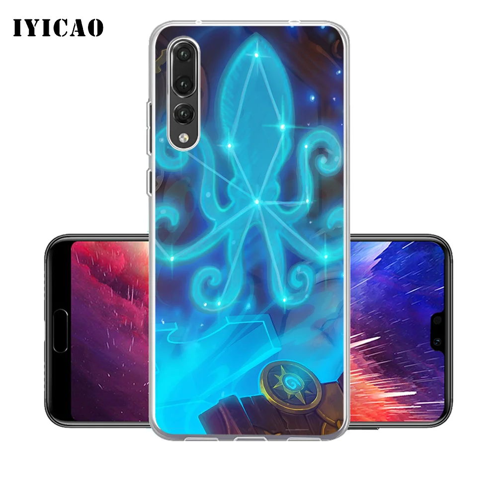 IYICAO HearthStone Мягкий силиконовый чехол для телефона Huawei P30 P20 Pro P10 P9 P8 Lite P Smart из ТПУ |