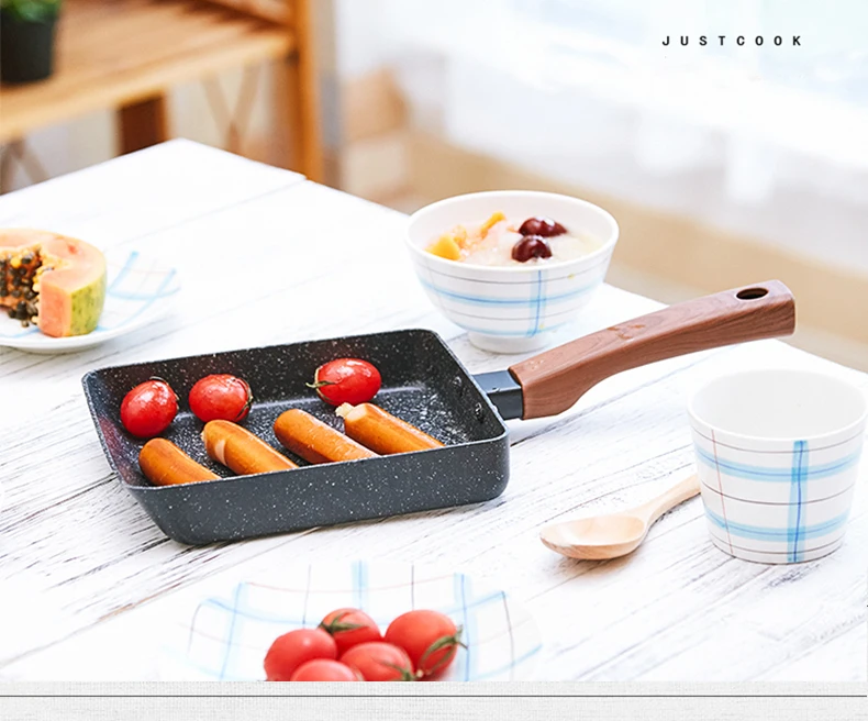 Justcook тамагояки сковородка для омлета блинная японский стиль антипригарная кухня общего назначения для газовой и индукционной плиты