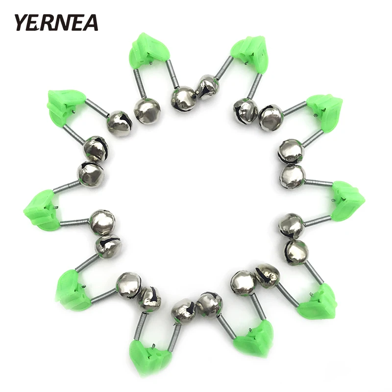 Yernea 100 шт./лот наконечник Зажим Кольцо колокольчики рыболовная удочка