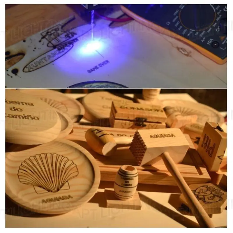 Фокусируемый лазерный модуль 450 нм 2 Вт 2000 МВт с синей точкой драйвером + TTL 12 В для