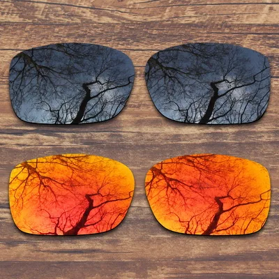 Black and Fire Red ToughAsNails Замена поляризованных линз для Oakley Солнцезащитные очки-несколько вариантов - Цвет линз: Black and Fire Red