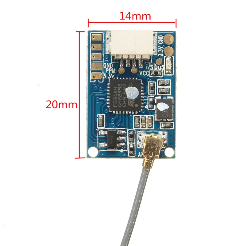 10 шт Flysky FS-A8S FS A8S 2 4G 8CH мини-приемник с PPM i-BUS SBUS Выход Совместимость FS-i4 FS-i6 FS-i6S FS-i6X