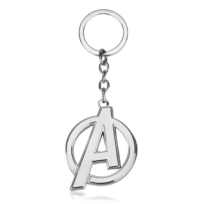 Тор молот Marvel брелок супергерой Мстители кулон брелки Буква A брелок Porte Clef chaviro Железный человек держатель для ключей - Цвет: llaveros marvel
