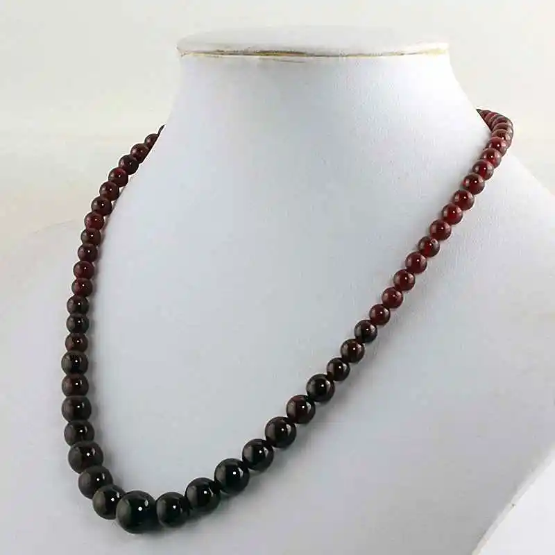 Женское колье-чокер с красным гранатом 16 дюймов | Украшения и аксессуары