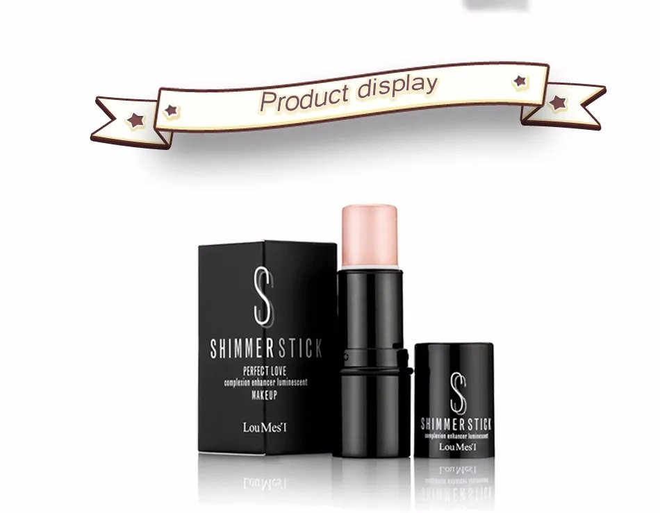Loumesi Shimmer Stick Make up Bronzer 3 цвета Осветляющий консилер с бронзатором и хайлайтером макияж для блеск для лица Стик
