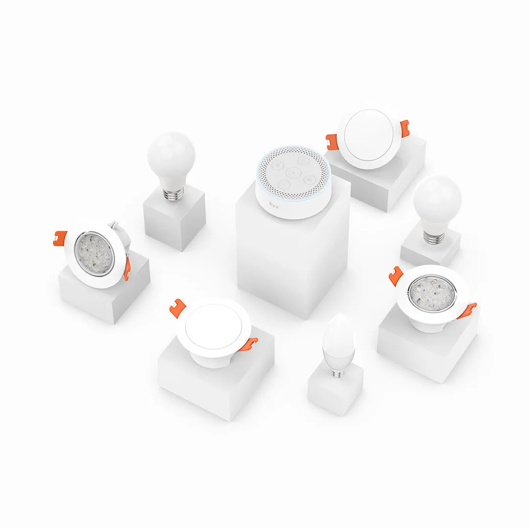 Умный источник света XIAOMI MIJIA Yeelight Bluetooth сетчатая серия умная лампочка и Точечный