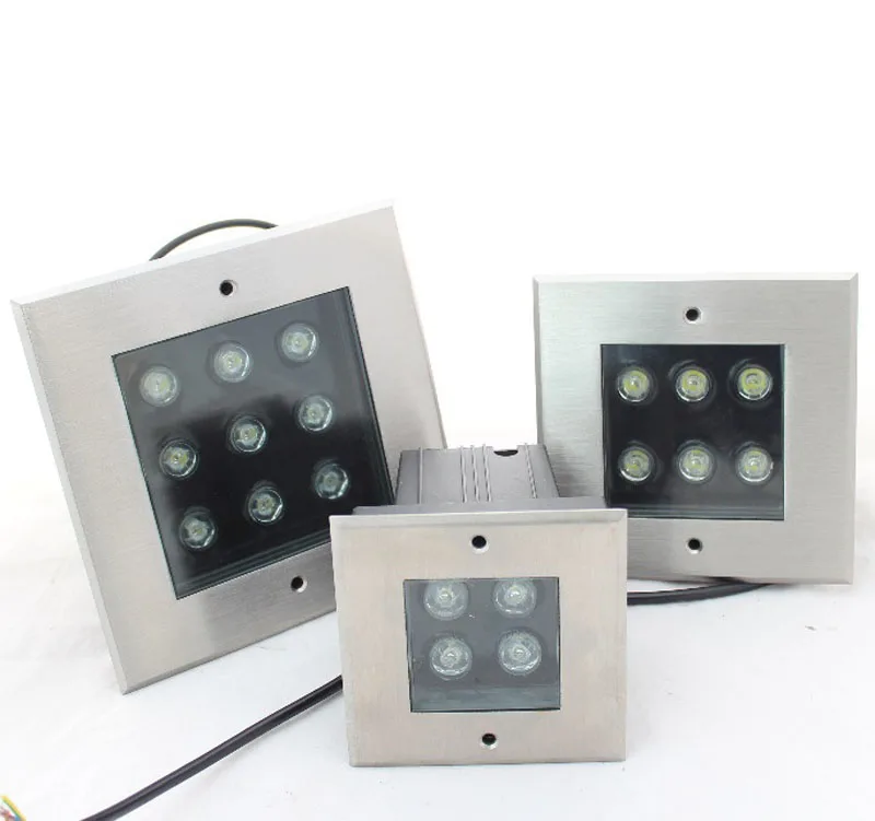 IP65 водонепроницаемый квадратный 4 Вт AC85 265V DC12V светодиодный наружный наземный сад