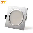 Потолочный светодиодный светильник, 10 шт.лот, сатин, серебристый, Холодныйтеплый белый, Epistar, встраиваемый светильник для шкафа, 230 В переменного тока, 110 В, для домашнего освещения