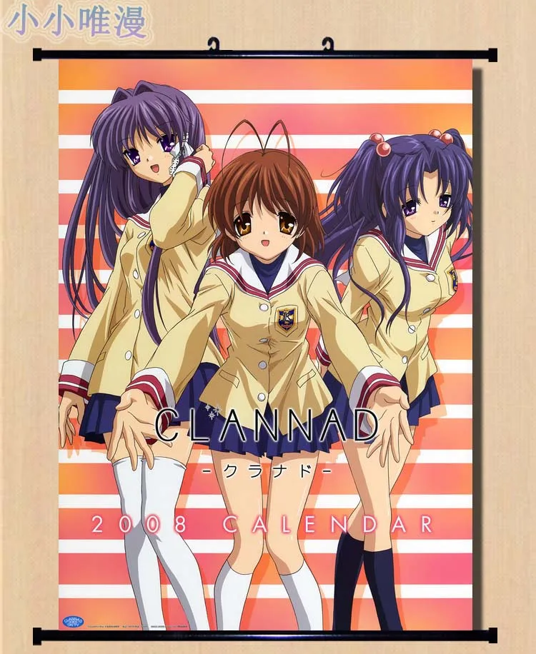 Японские декоративные рисунки раньше Fujibayashi Kyou &amp Ichinose Kotomi Furukawa Nagisa домашний