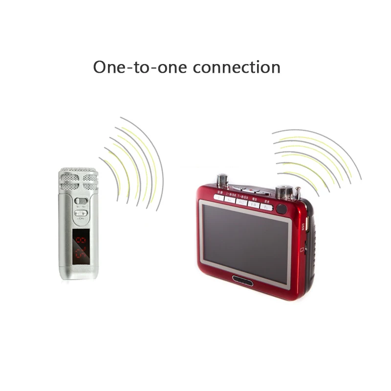 Ручной FM микрофон LEORY Mini Reverb беспроводной для туристического гида