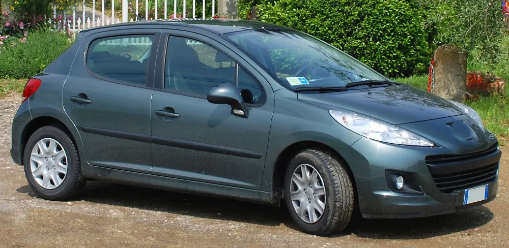 Стиль 2 шт ABS хромированные дверные зеркальные крышки для peugeot 207 2006- модификация автомобиля