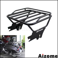 motorcycle detachable two up luggage rack for harley touring road king road glide electra street glide flht flhx fltr 1997 2008