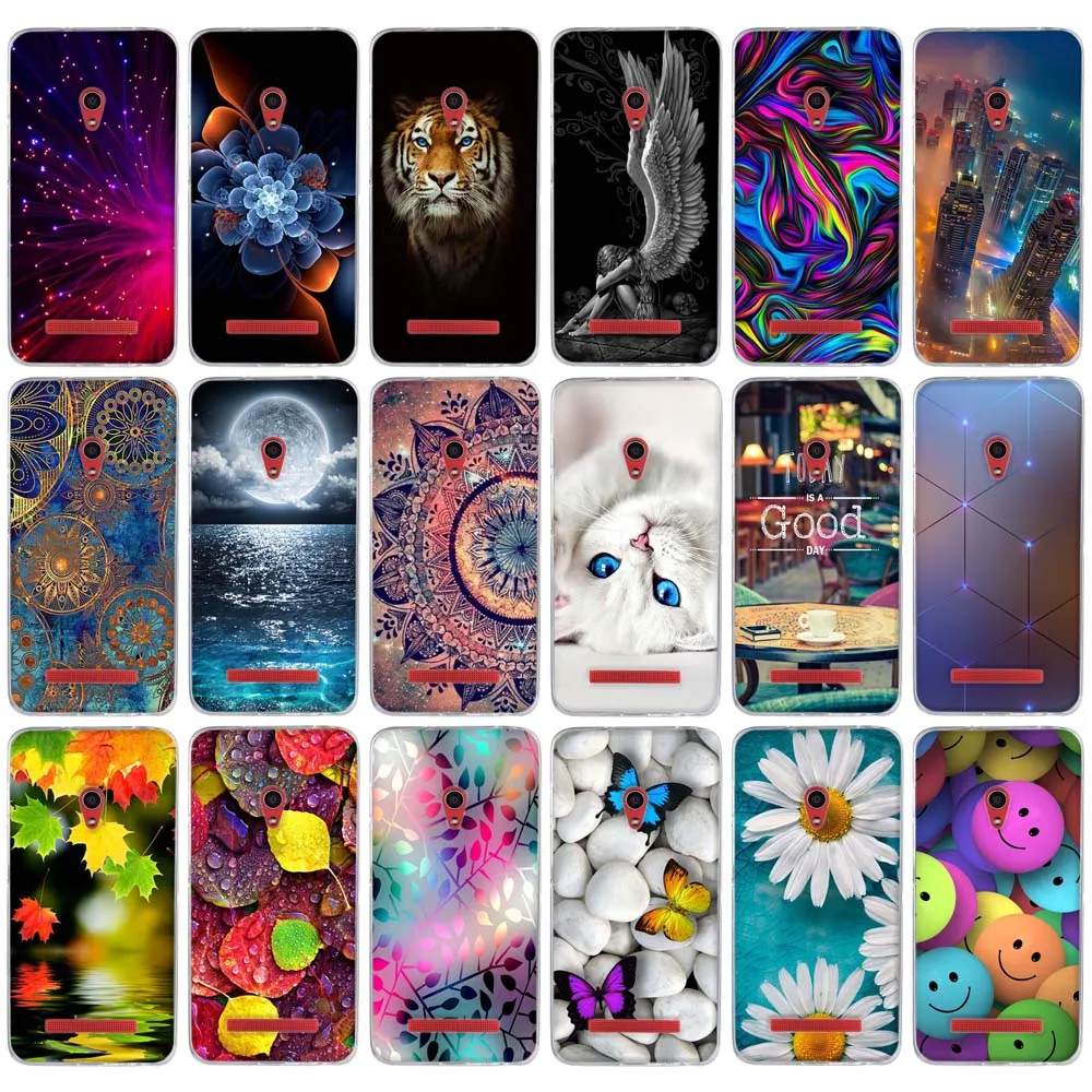 Мягкий ТПУ чехол для Asus ZenFone 5 A500KL A500CG 0 &quotчехол с рисунком Zenfone Case A501CG T00J T00F|case for asus
