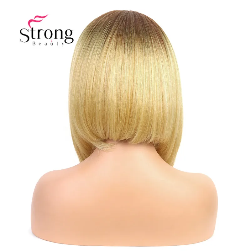 StrongBeauty кружевной передний парик Yaki прямой стрижка Боба термостойкий/средней