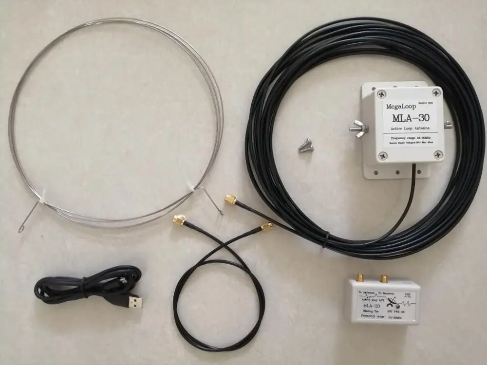 

MLA-30 Ring active loop receiving antenna low noise MW SW balcony erection ANT antenna 100kHz - 30MHz For Shortwave radio