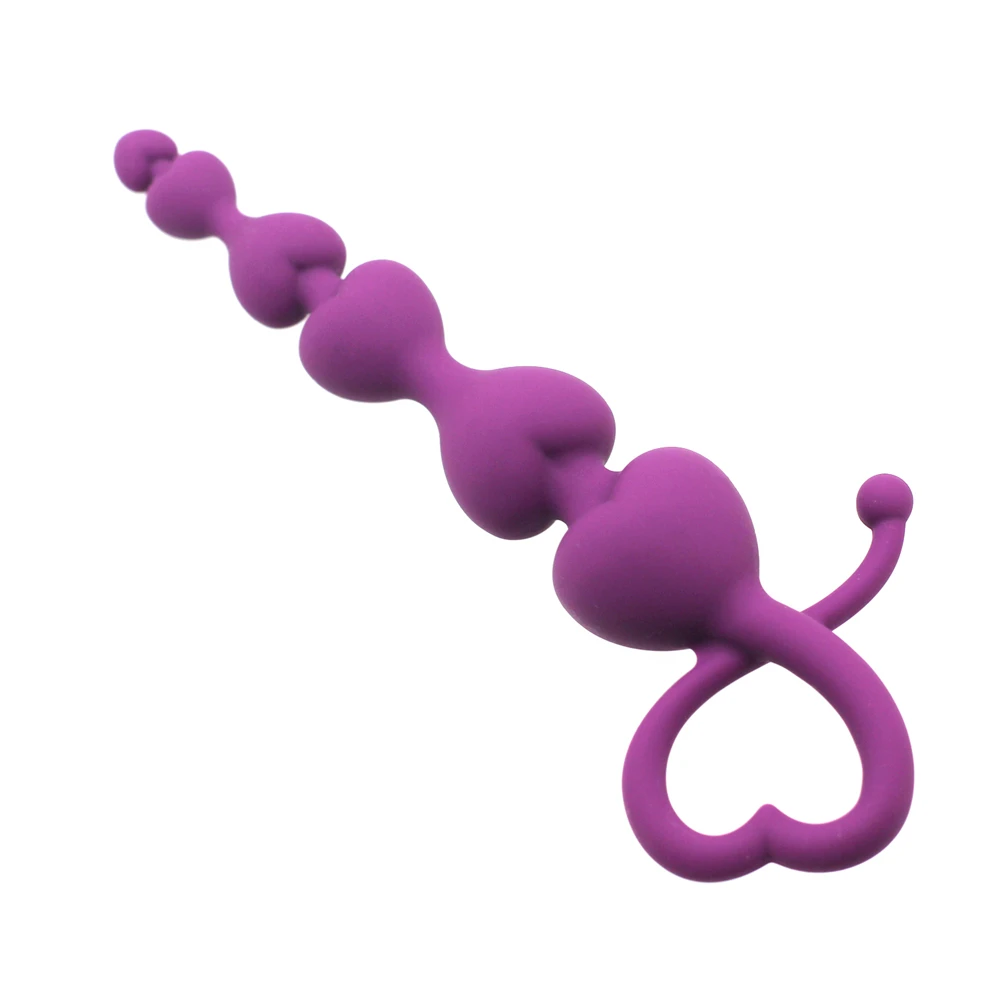 Секс-игрушки Smspade Aual для взрослых силиконовые фиолетовые анальные шарики
