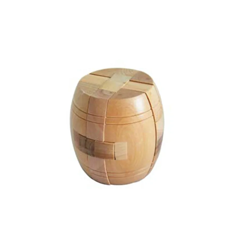 

Beer barrel Puzzle Brainteaser Lock Jigsaw Wood 3D Wooden Puzzle Toy Christmas Gifts For Kids