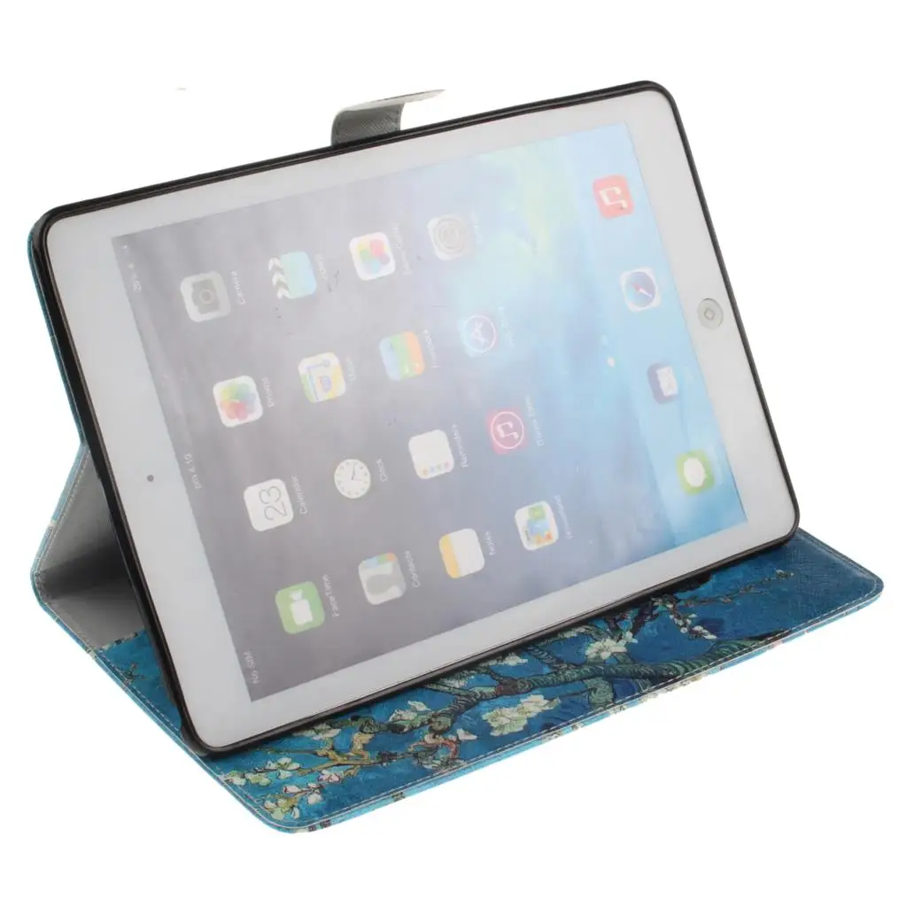 Ван Гог Флип PU кожаный чехол для Apple iPad Air 2 iPad Mini 4 iPad 2 3 4 5 6 Чехол Планшеты Smart Cover с держателем карты#2