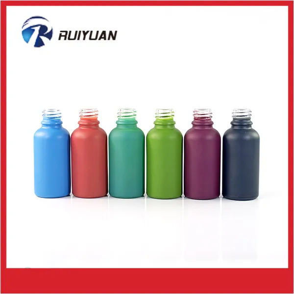 30 мл стеклянная бутылка с капельницей черная алюминиевая матовая капельница