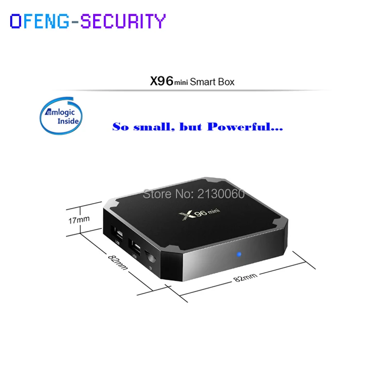 Оригинальный X96mini Android 7 1 с 2 Гб + 16 ГБ встроенный ИК смарт ТВ четырехъядерный