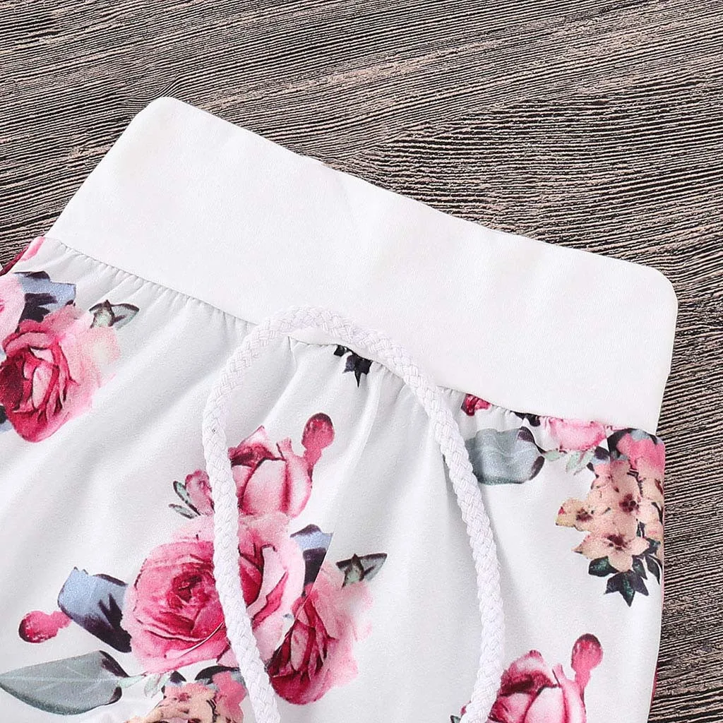 Новинка 2017 года брендовый спортивный костюм для новорожденных девочек Цветочный