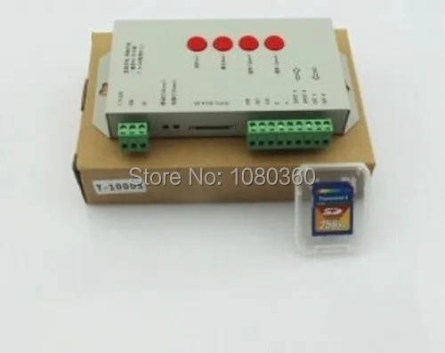 Оригинальный контроллер SD карты T1000S для WS2801 WS2811 LPD6803 WS2812B светодиодный пиксельный