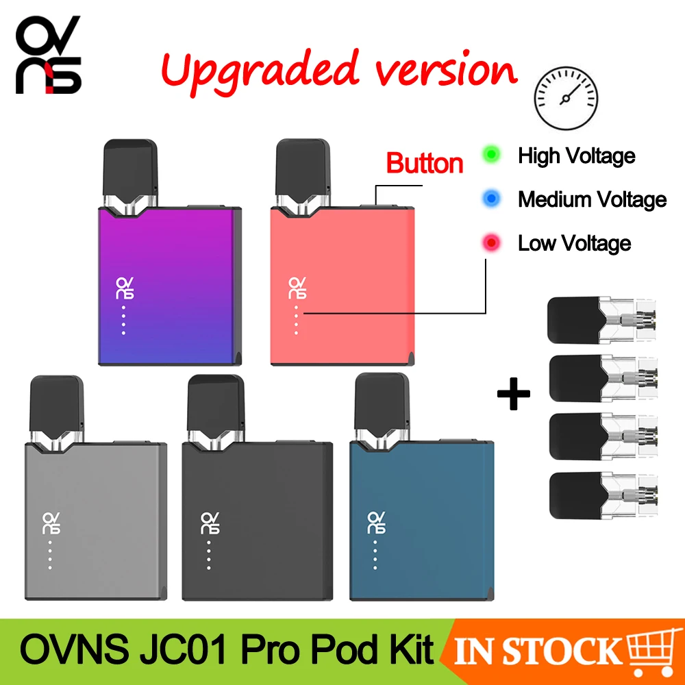 Новейший испаритель OVNS JC01 Pro Pod вейп ручка с картриджем 1 0 мл регулируемый